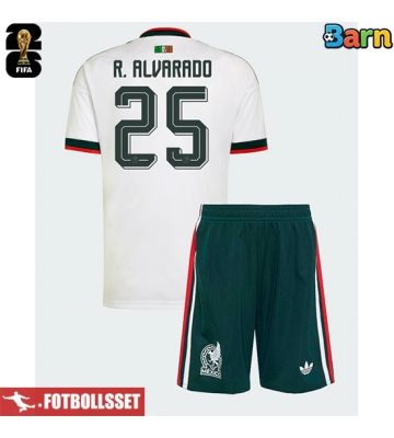 Mexiko Roberto Alvarado #25 Bortatröja Barn VM 2026 Kortärmad (+ Korta byxor)